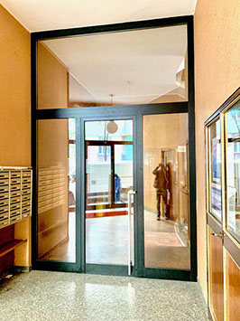 PORTA INGRESSO IN ALLUMINIO PER CONDOMINIO